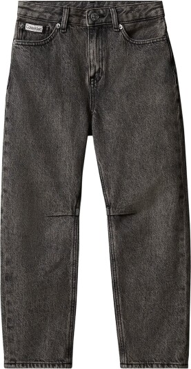 Calvin Klein Hr Barrel Leg Jeans Onyx Black 140 x 10