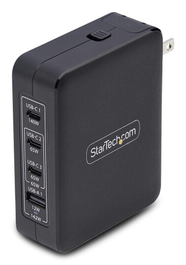 StarTech 140W USB-C WALL CHARGER GAN POWER ADAPTER PD 3.1 USB-C/USB-A CHAR StarTech 140W USB-C WALL CHARGER GAN POWER ADAPTER PD 3.1 USB-C/USB-A CHAR