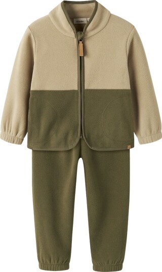 Lil"Atelier Nmmlaspektra Fleece Set 1Fo Lil Khaki green 92