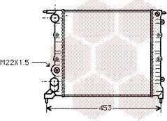 VAN WEZEL 43002121 Radiator motorkjøling