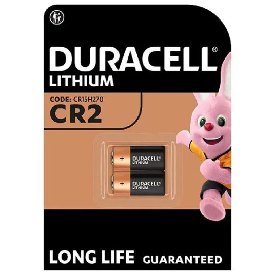 Duracell CR2 Litium Engangsbatteri 3V 2-pakning 800 mAh