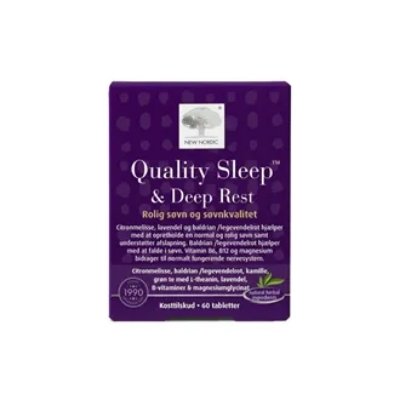 New Nordic Quality Sleep & Deep Rest – 60 tabletter | Dyp søvn New Nordic Quality Sleep & Deep Rest – 60 tabletter | Dyp søvn