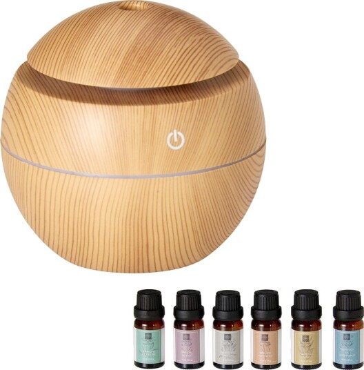 Luftfukter med 6 essensielle oljer / USB drevet aromadiffusor / Duftdiffusor til hjemmet Luftfukter med 6 essensielle oljer / USB drevet aromadiffusor / Duftdiffusor til hjemmet