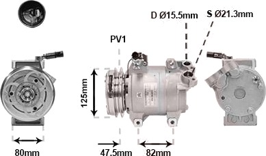 VAN WEZEL 3201K700 AC-kompressor