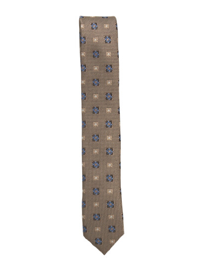 Lindbergh Black Flower Pattern Tie 5 Cm Beige ONE SIZE Lindbergh Black Flower Pattern Tie 5 Cm Beige ONE SIZE