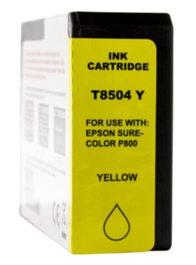 T8504, Blekkpatron, erstatter Epson T8504, gul, 84 ml, inkClub T8504, Blekkpatron, erstatter Epson T8504, gul, 84 ml, inkClub