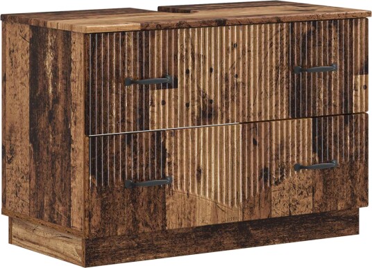 vidaXL Baderomsvaskeskap HOORN Gammelt tre 82 x 41 x 56 cm