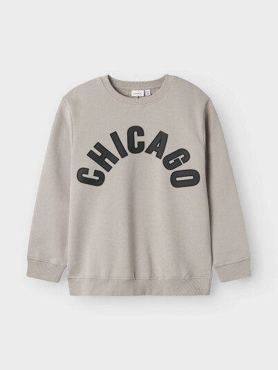 Name It Bifinn Long Sleeve Sweat Unbrushed Grå 116