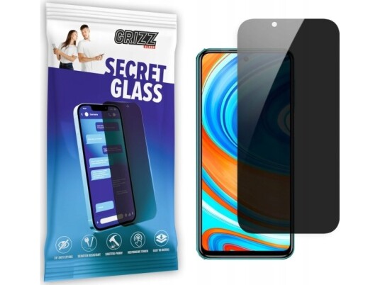 Grizzglass Privacy Glass Grizzglass Secretglass Xiaomi Redmi Note 9 Pro 5G