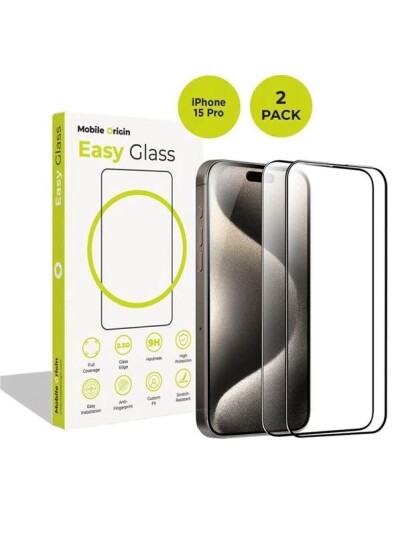 Mobile Origin EasyGlass iPhone 15 Pro 2 pack