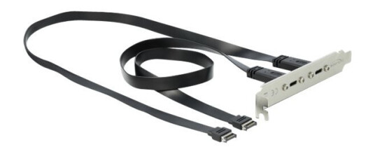 Delock Slot Bracket - Usb-Panel - 20-Stifts Usb 3.1-Header (Hann) Til Usb-C (Hunn) - 20 V - 3 A - 50 Cm - Svart Delock Slot Bracket - Usb-Panel - 20-Stifts Usb 3.1-Header (Hann) Til Usb-C (Hunn) - 20 V - 3 A - 50 Cm - Svart