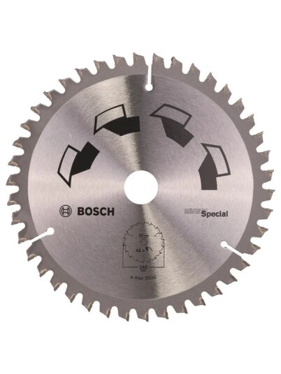Bosch Sirkelsagblad SPECIAL D= 160 mm, borediameter= 20 mm, T= 42