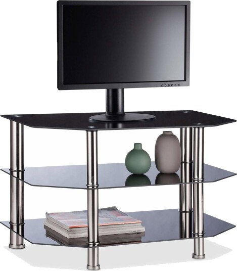 TV bord Sort Glass