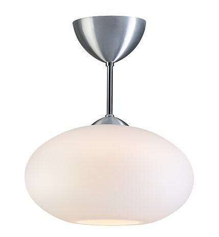 Belid Takplafond Bullo E27 60W IP21 H320 mm, Opalglass/Krom