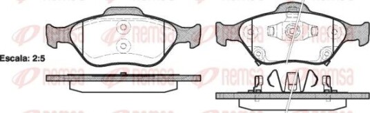 Bremseklosser REMSA 0766.12