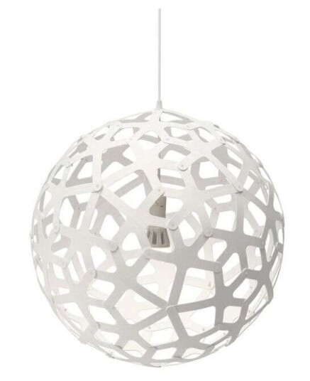 David Trubridge - Coral Pendel Ø80 Hvit 2 Sider David Trubridge - Coral Pendel Ø80 Hvit 2 Sider