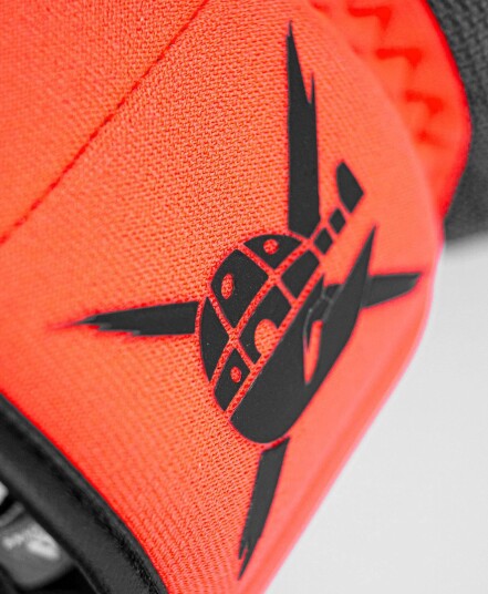 Reusch Worldcup Warrior GS Mitten black/fluo red 9,5