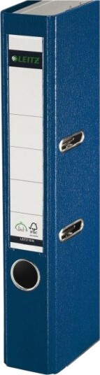 Leitz 180°   Hevarmbuefil   Bokryggbredde: 52 Mm   For A4 210 X 297 Mm   Kapasitet: 350 Ark   Blå