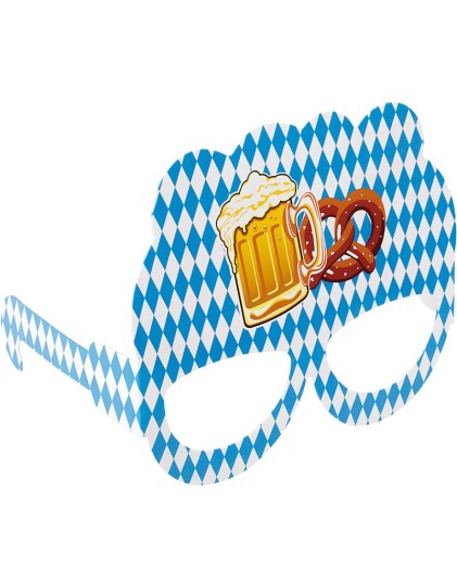 10 stk Pappbriller med Oktoberfestmotiv Beer Party