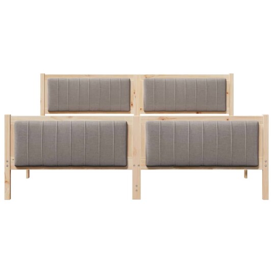  Sengestamme Brun og taupe 180 x 200 cm Heltre furu