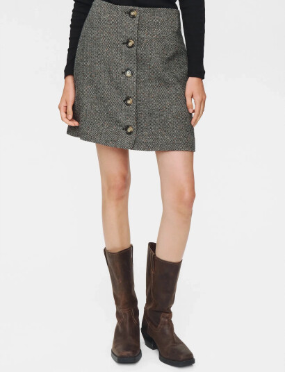 Nümph Nuavey Mini Skirt - Grey - 40