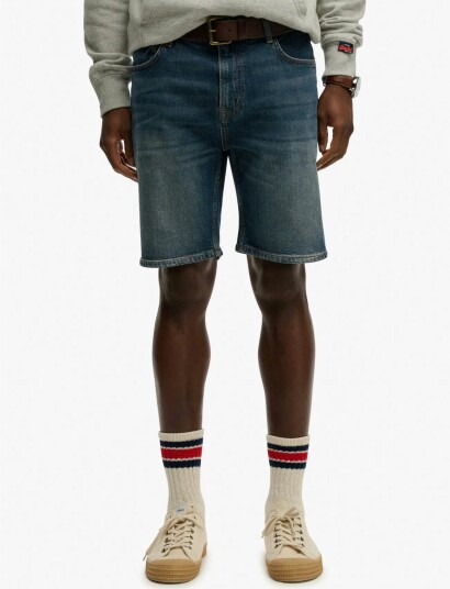 Superdry Vintage Straight Short   Blue   36