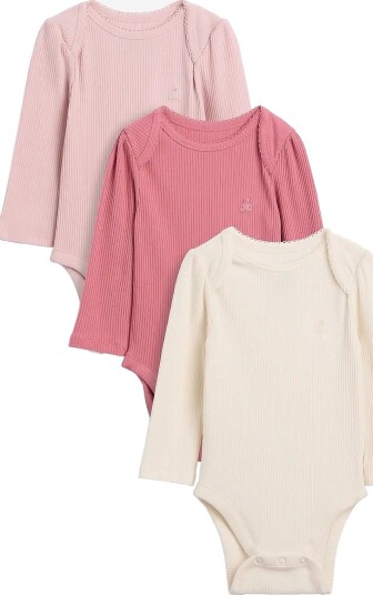 GAP Baby First Favorites Tinyrib Bodysuit (3 Pack)   PRIMITIVE   62/74