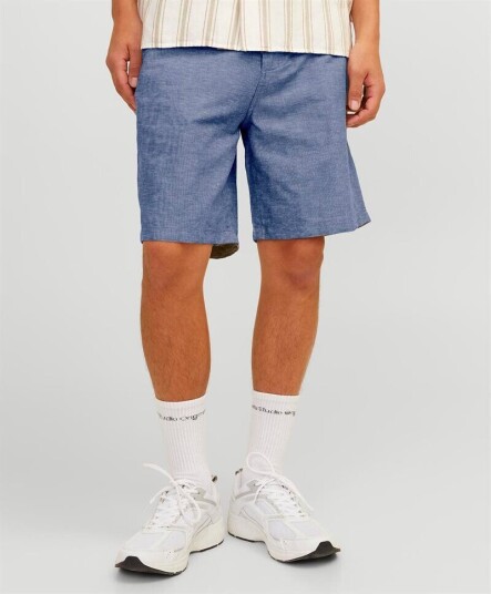 Jack & Jones Jack&jones; Summer Linen Shorts Blå 2XL Jack & Jones Jack&jones; Summer Linen Shorts Blå 2XL