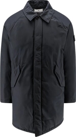 Stone Island Micro Reps Padded Coat Black