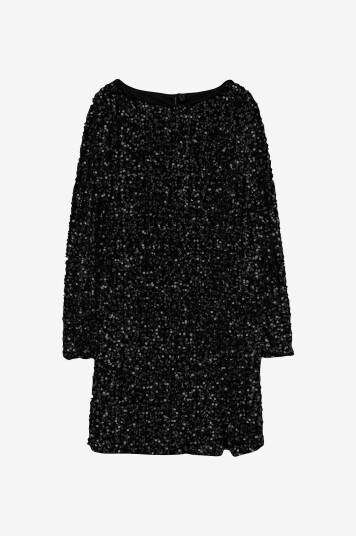 Vero Moda Plajettkjole vmBella LS Short SQ Jrs GA Svart