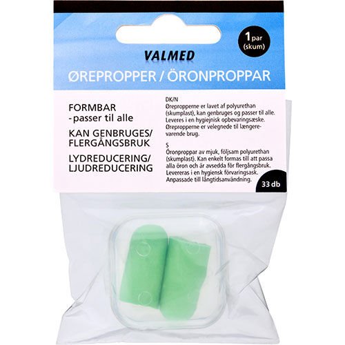 ValMed Ørepropper 1 par - 1 Pakker