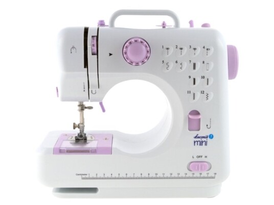 Lucznik Mini Halvautomatisk Symaskin, 4 Steg, Rosa og Hvit Lucznik Mini Halvautomatisk Symaskin, 4 Steg, Rosa og Hvit