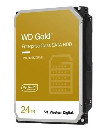 WD Gold 24TB Harddisk SATA 6Gb/s 7200rpm - Enterprise Lagertjeneste