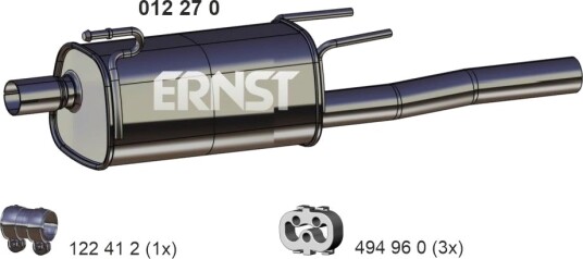 Bakre eksospotte ERNST 012270 Bakre eksospotte ERNST 012270