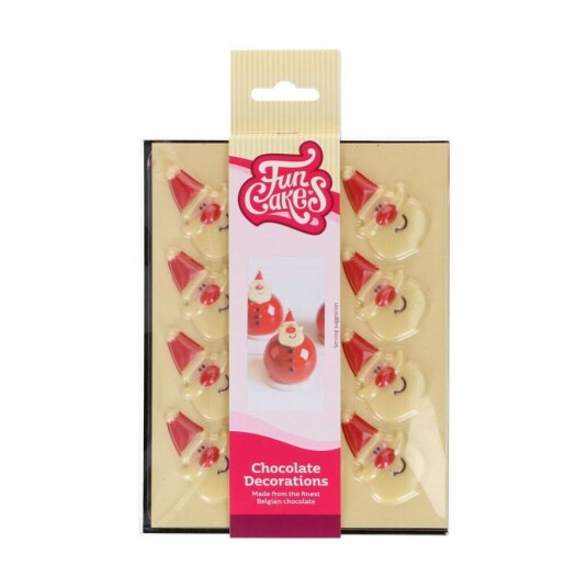Funcakes Sjokolade Dekorasjoner Julenisse Pk/12 