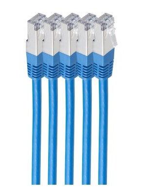 Shiverpeaks Bs75711-Hb-Set5 Netzwerkkabel Blau 1 M Cat6 S/Ftp (S-Stp) (Bs75711-Hb-Set5)