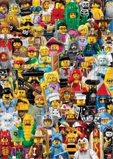 LEGO Minifigures Collage 2 Puzzle 500 Pcs