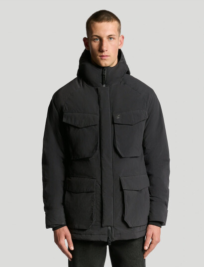 Lyle & Scott Tactical Wadded Parka Black M Lyle & Scott Tactical Wadded Parka Black M