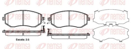 Bremseklosser REMSA 0951.04