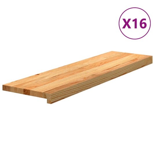  16 Stk Lysebrun 90x25x2cm Heltre Eik