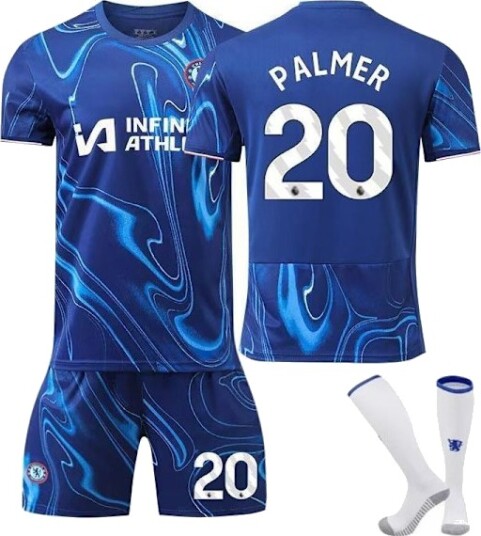 fotballtrøye fotballklær barn Chelsea Hjemmedrakt Cole Palmer #