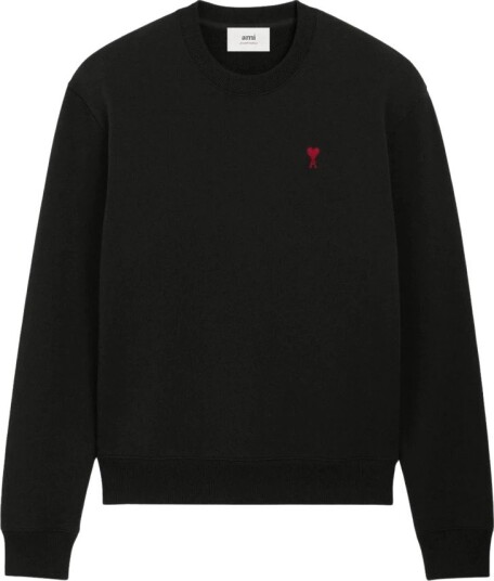 AMI Red Ami De Coeur Sweatshirt Black S