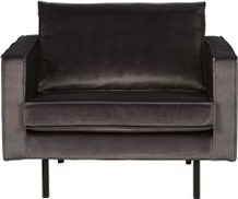 BePureHome Rodeo Lenestol velur - Antracit   Unoliving
