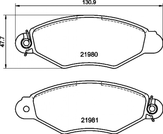 Bremseklosser HELLA 8DB 355 019 301