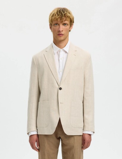 Selected Slmreg Charles Linen Blz Noos Beige 50 Selected Slmreg Charles Linen Blz Noos Beige 50