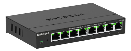 Netgear Ms308 - Switch - Multi-Gigabit - Ikke-Styrt - 8 X 100/1000/2.5G - Stasjonær, Veggmonterbar