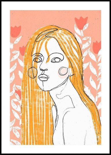 Floral Gaze Plakat / 70x100cm