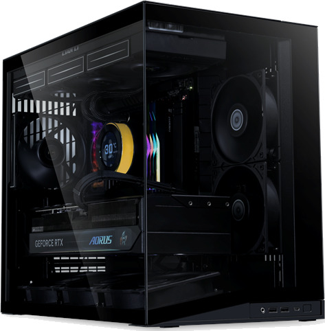 Lian Li O11 Dynamic Mini V2 Flow Kabinett - Svart Lian Li O11 Dynamic Mini V2 Flow Kabinett - Svart