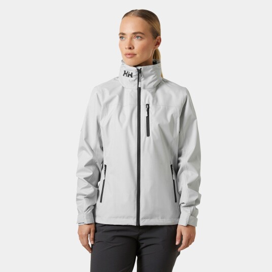 Helly Hansen Crew Seilerjakke Med Hette 2.0 Dame Grå Xs