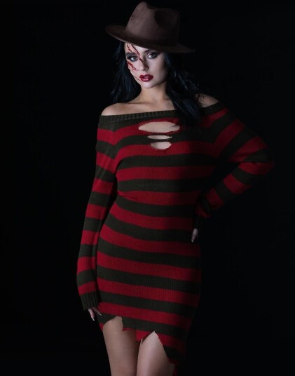 Smiffys Freddy Krueger Kjole, Medium